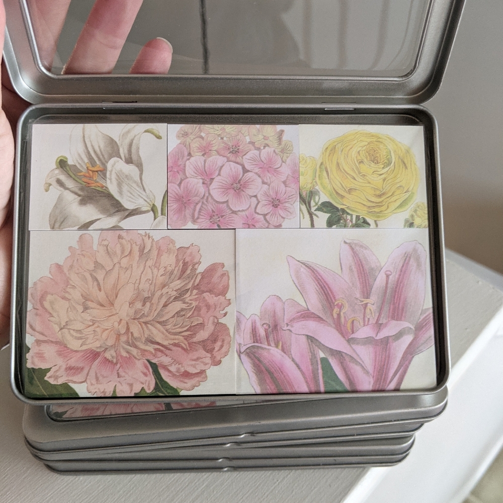 2 Sets Of Vintage Floral Design Sticky Note Pads - Picture 4 of 5